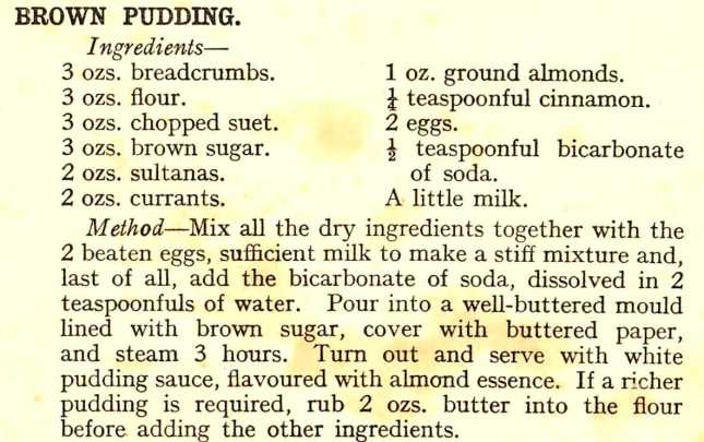 Brown Pudding